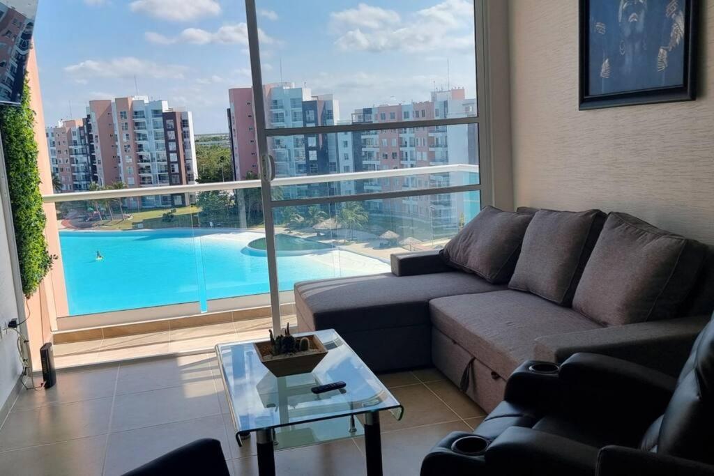 Departamento Con Laguna Artificial Cancun Exterior photo